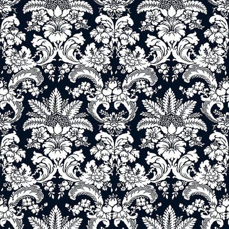 GASTON Y DANIELA LCT1017.004.0 GRAJAL NAVY Fabric - Eade's Wallpaper