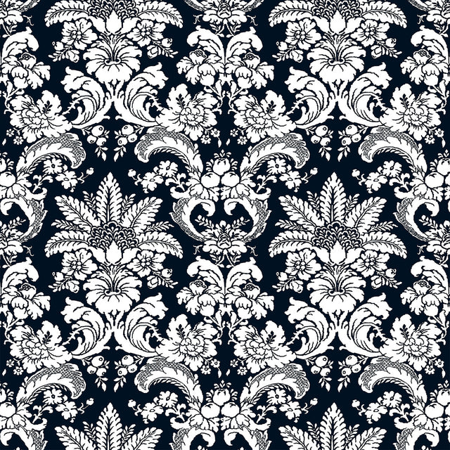 GASTON Y DANIELA LCT1017.004.0 GRAJAL NAVY Fabric - Eade's Wallpaper
