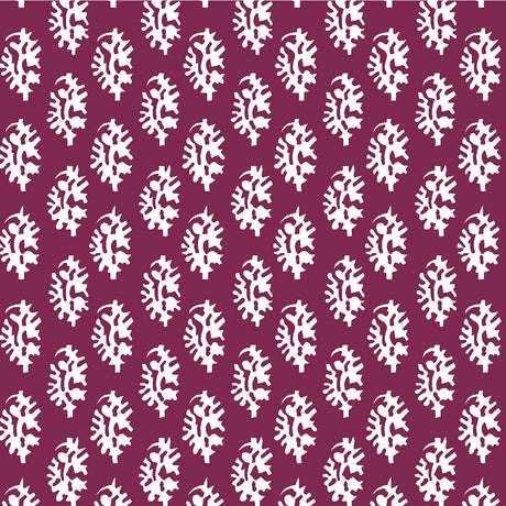 GASTON Y DANIELA LCT1027.003.0 SEIJO BURDEOS Fabric - Eade's Wallpaper