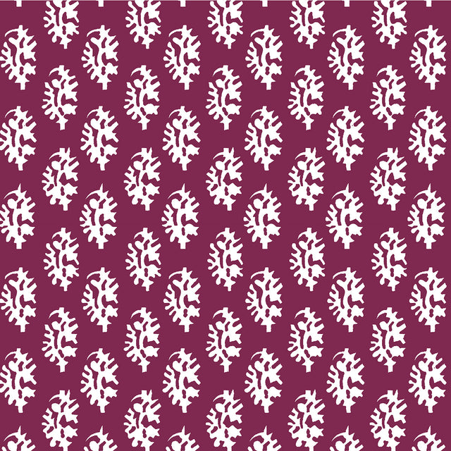 GASTON Y DANIELA LCT1027.003.0 SEIJO BURDEOS Fabric - Eade's Wallpaper