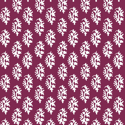 GASTON Y DANIELA LCT1027.003.0 SEIJO BURDEOS Fabric - Eade's Wallpaper