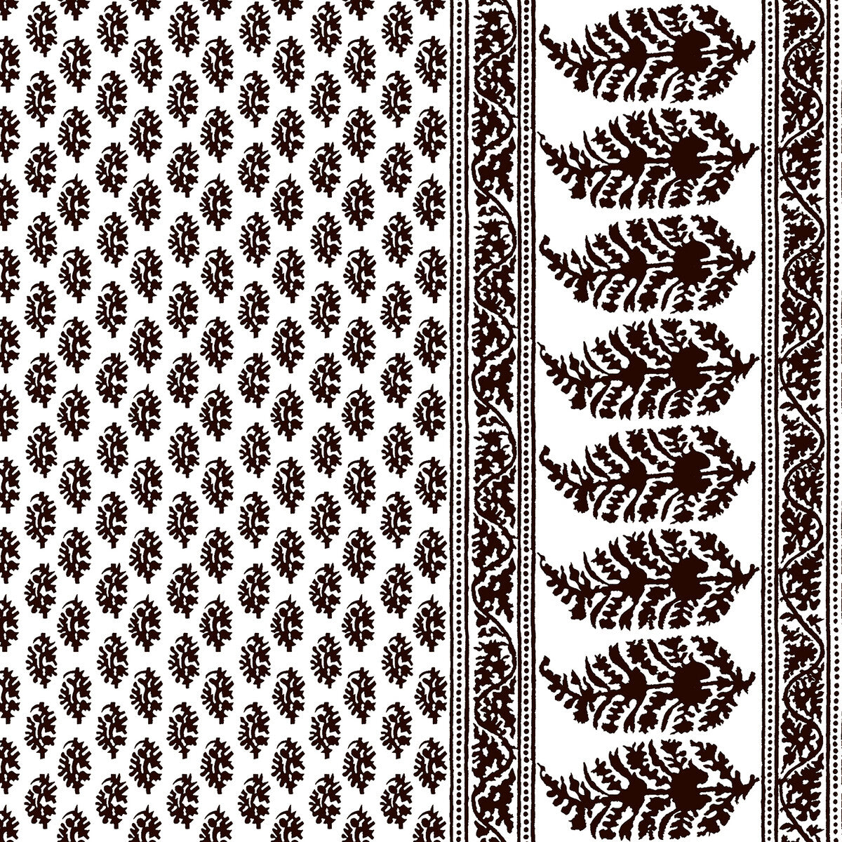 GASTON Y DANIELA LCT1028.005.0 ARAVAQUITA CHOCOLATE Fabric - Eade's Wallpaper