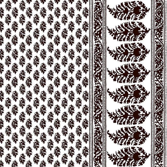 GASTON Y DANIELA LCT1028.005.0 ARAVAQUITA CHOCOLATE Fabric - Eade's Wallpaper