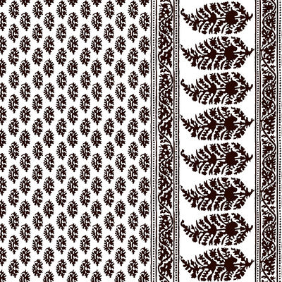 GASTON Y DANIELA LCT1028.005.0 ARAVAQUITA CHOCOLATE Fabric - Eade's Wallpaper