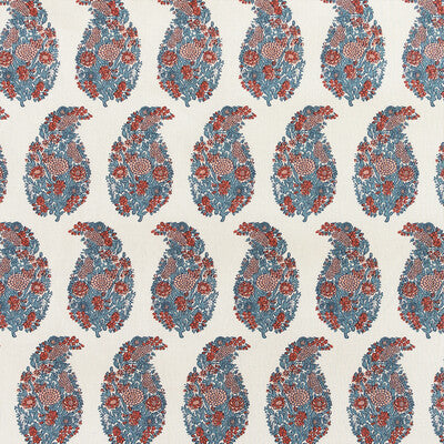 GASTON Y DANIELA LCT1029.006.0 TARSILA ROJO/GRIS Fabric - Eade's Wallpaper