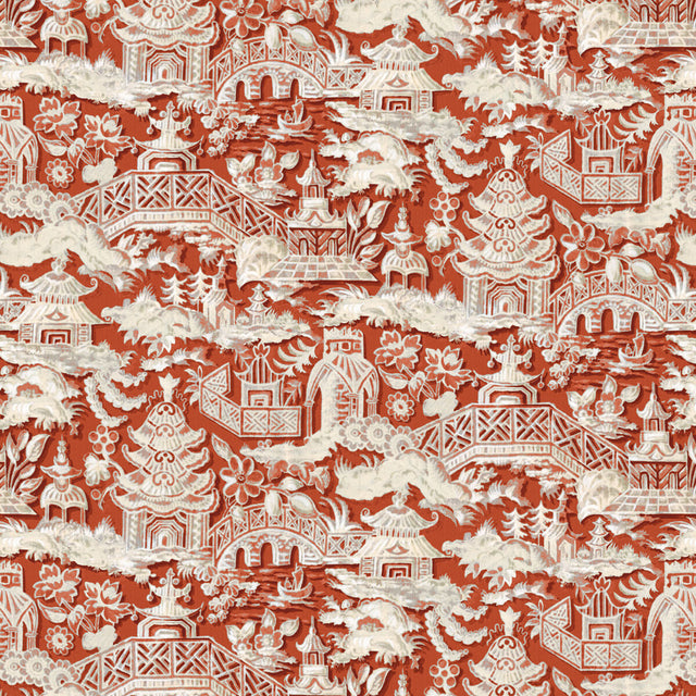 GASTON Y DANIELA LCT1048.004.0 MARTA TEJA Fabric - Eade's Wallpaper