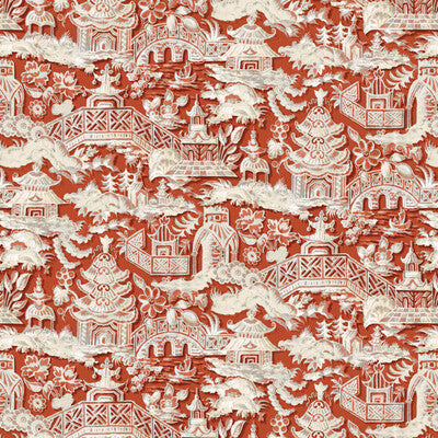GASTON Y DANIELA LCT1048.004.0 MARTA TEJA Fabric - Eade's Wallpaper