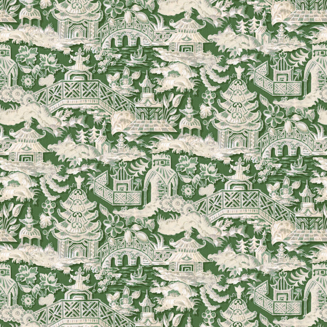 GASTON Y DANIELA LCT1048.005.0 MARTA VERDE Fabric - Eade's Wallpaper