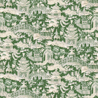 GASTON Y DANIELA LCT1048.005.0 MARTA VERDE Fabric - Eade's Wallpaper