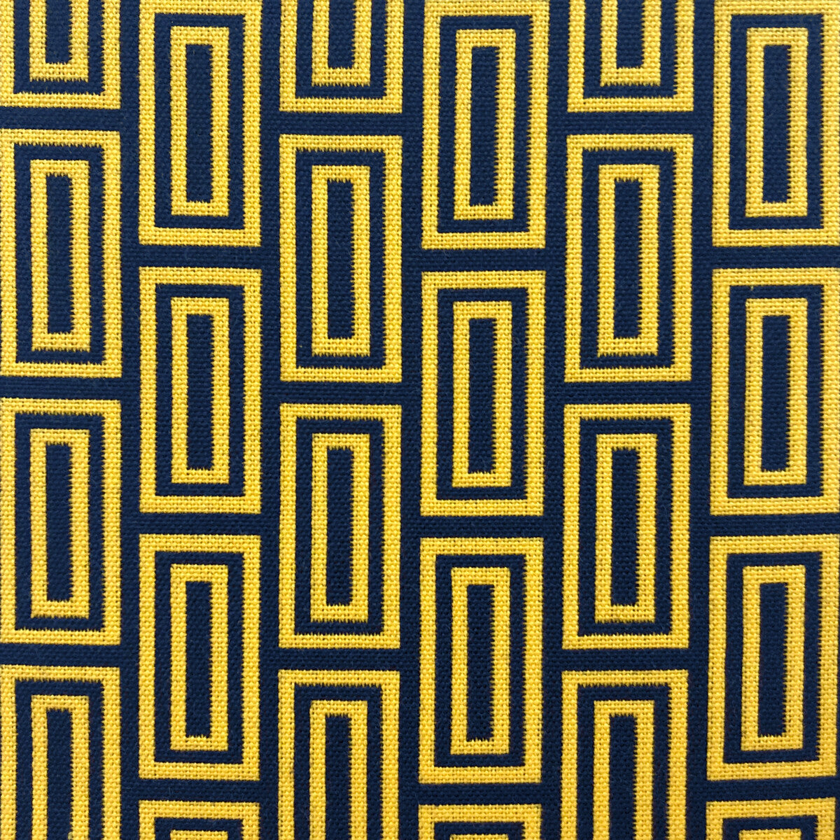 GASTON Y DANIELA LCT1056.003.0 CALEB AMARILLO/NAVY Fabric - Eade's Wallpaper