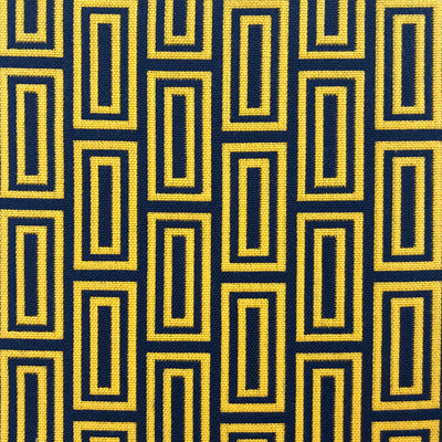GASTON Y DANIELA LCT1056.003.0 CALEB AMARILLO/NAVY Fabric - Eade's Wallpaper