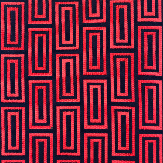 GASTON Y DANIELA LCT1056.005.0 CALEB ROJO/NAVY Fabric - Eade's Wallpaper