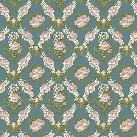 GASTON Y DANIELA LCT1058.001.0 ARANCHINA AZUL Fabric - Eade's Wallpaper