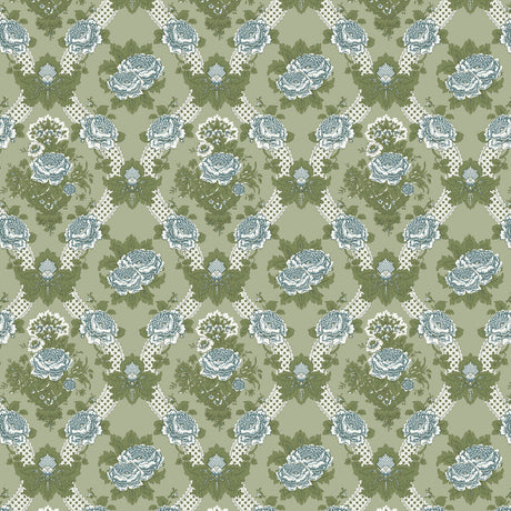 GASTON Y DANIELA LCT1058.002.0 ARANCHINA VERDE Fabric - Eade's Wallpaper