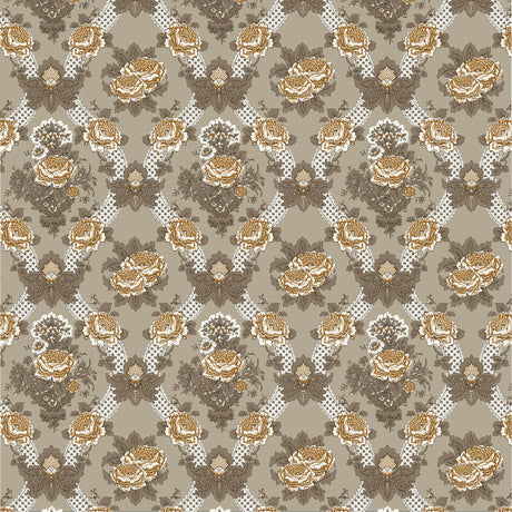 GASTON Y DANIELA LCT1058.003.0 ARANCHINA TOPO/OCRE Fabric - Eade's Wallpaper