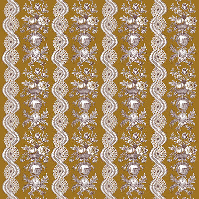 GASTON Y DANIELA LCT1059.003.0 PILARA OCRE Fabric - Eade's Wallpaper