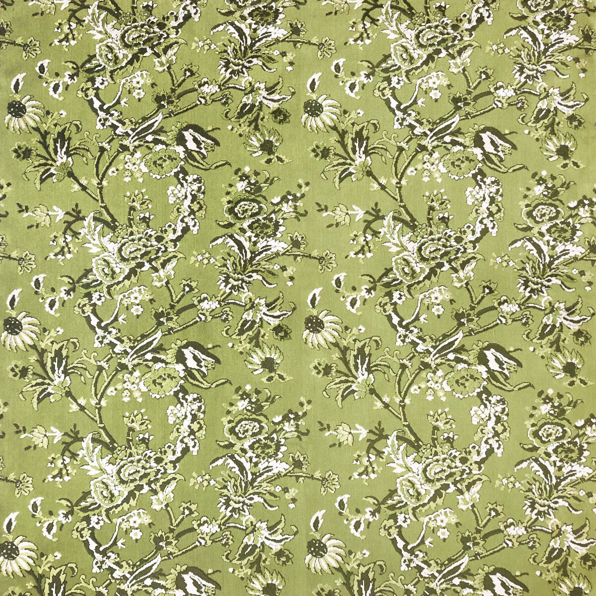 GASTON Y DANIELA LCT1065.001.0 CARLOTA VERDE Fabric - Eade's Wallpaper