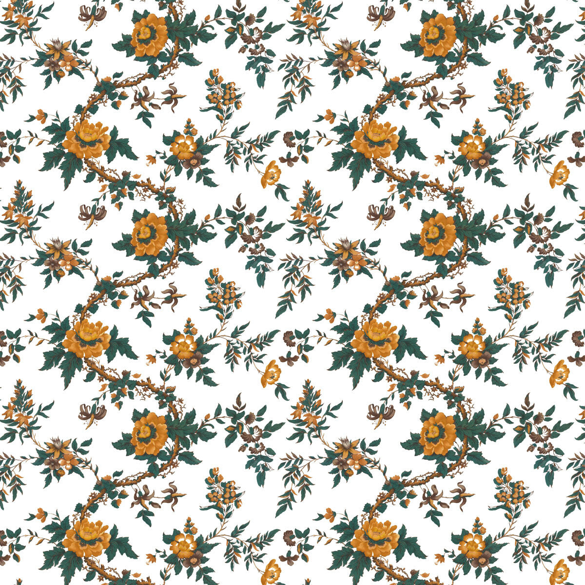 GASTON Y DANIELA LCT1069.002.0 SARITA OCRE Fabric - Eade's Wallpaper