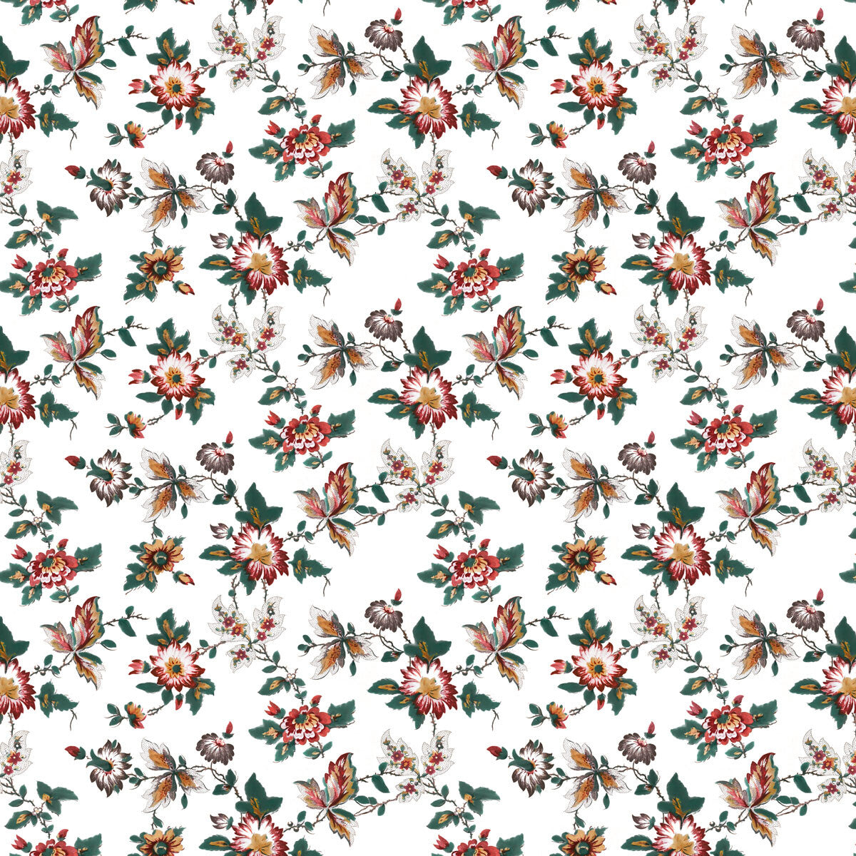 GASTON Y DANIELA LCT1070.001.0 BRIGITTA ROJO Fabric - Eade's Wallpaper
