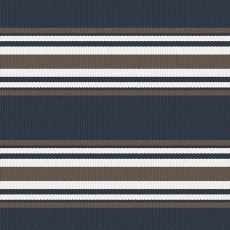 GASTON Y DANIELA LCT5463.003.0 PINILLA NAVY/MARRON Fabric - Eade's Wallpaper