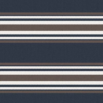 GASTON Y DANIELA LCT5463.003.0 PINILLA NAVY/MARRON Fabric - Eade's Wallpaper