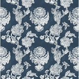 GASTON Y DANIELA LCT5483.005.0 CHITINA NAVY Fabric - Eade's Wallpaper