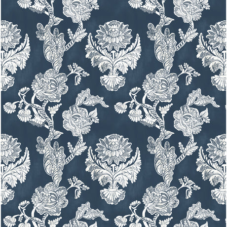 GASTON Y DANIELA LCT5483.005.0 CHITINA NAVY Fabric - Eade's Wallpaper