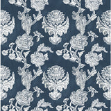GASTON Y DANIELA LCT5483.005.0 CHITINA NAVY Fabric - Eade's Wallpaper