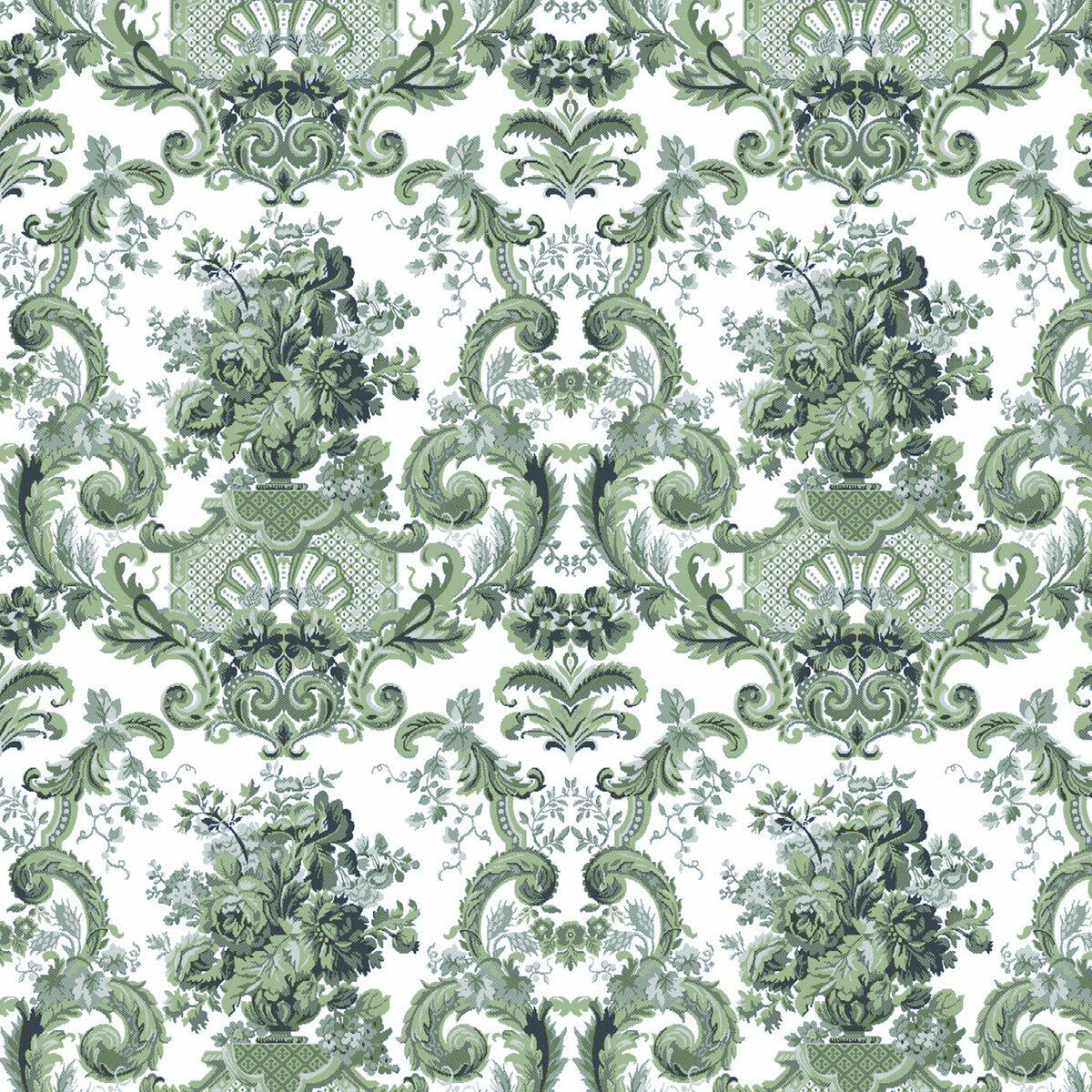GASTON Y DANIELA LCT5484.001.0 SAN ILDEFONSO VERDE Fabric - Eade's Wallpaper