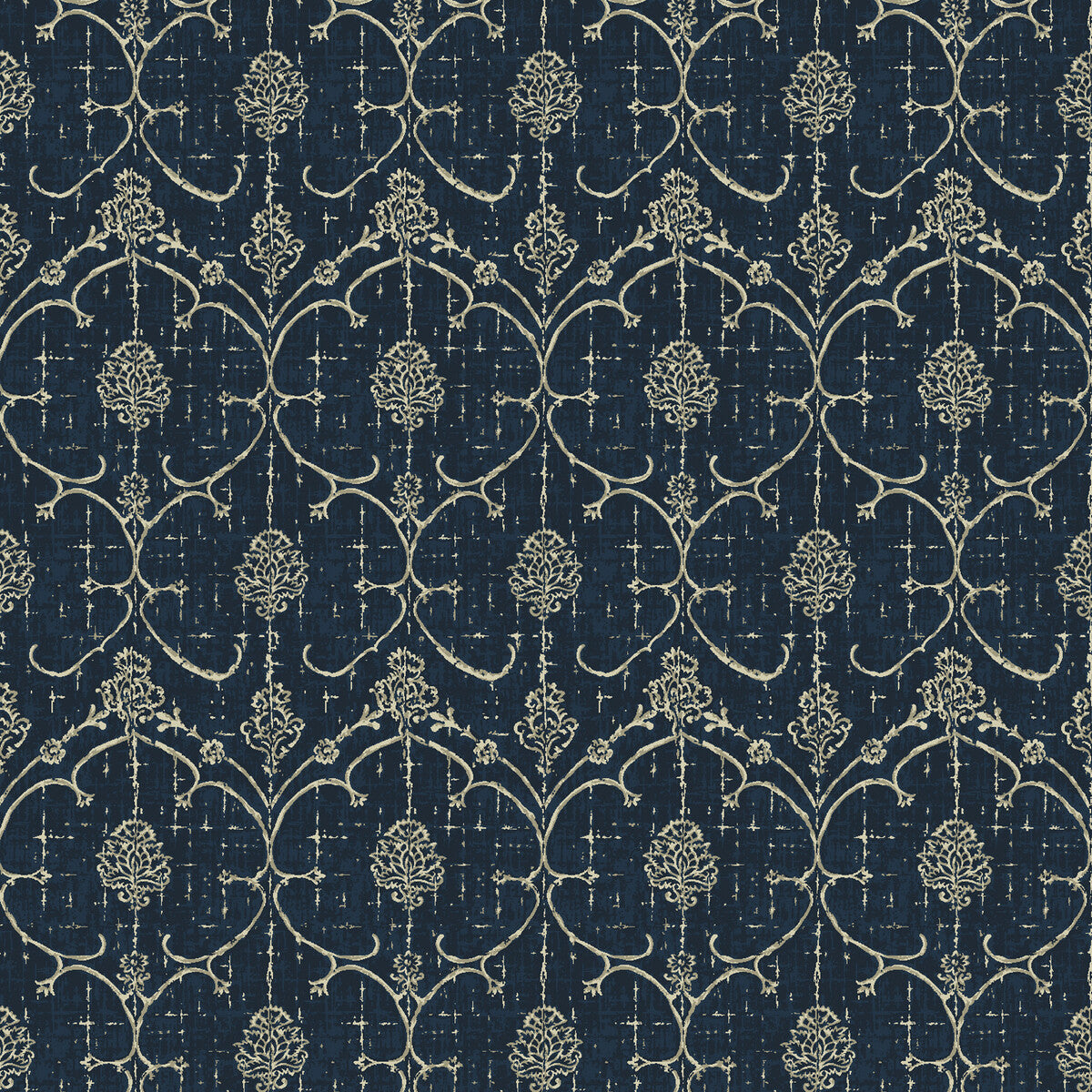 GASTON Y DANIELA LCT5487.003.0 LORENZO PETROLEO Fabric - Eade's Wallpaper