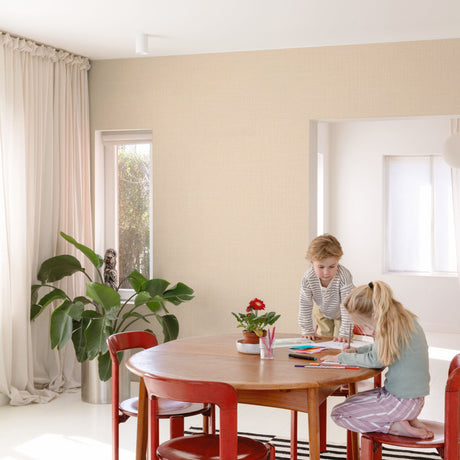 Galerie Little Dreamers Textile Plain Pink Wallpaper GDLD101