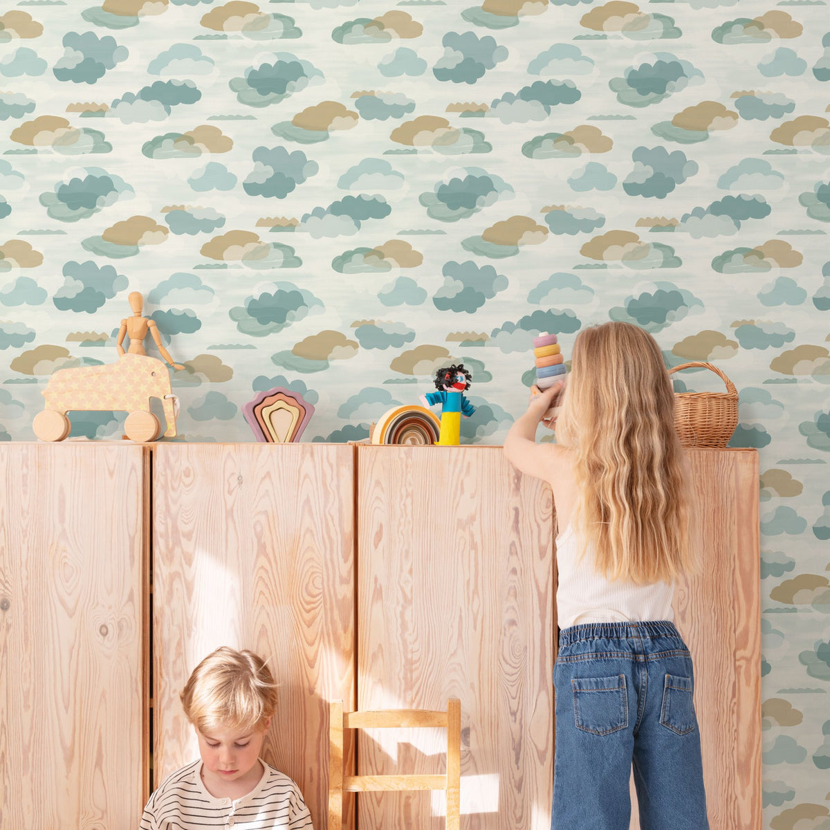 Galerie Little Dreamers Landscape Green Wallpaper GDLD2009