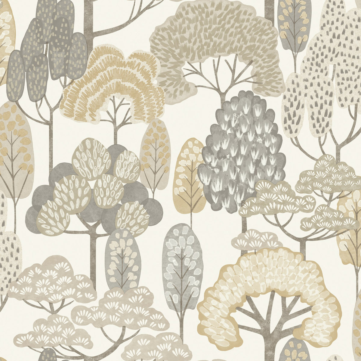 Galerie Little Dreamers Trees Motive Beige Wallpaper GDLD210