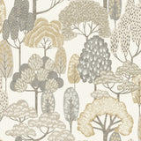 Galerie Little Dreamers Trees Motive Beige Wallpaper GDLD210