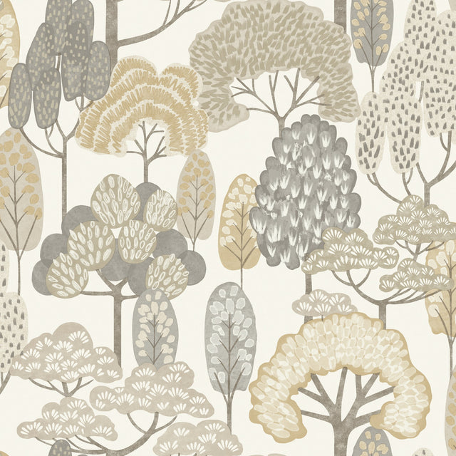 Galerie Little Dreamers Trees Motive Beige Wallpaper GDLD210
