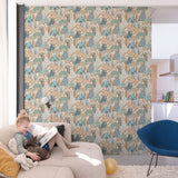 Galerie Little Dreamers Trees Motive Blue Wallpaper GDLD2115