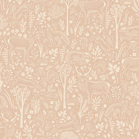 Galerie Little Dreamers Trees all-over Pink Wallpaper GDLD34