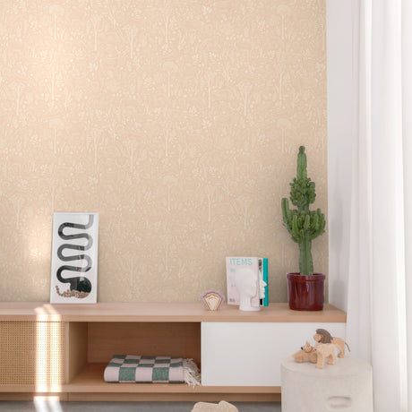 Galerie Little Dreamers Trees all-over Pink Wallpaper GDLD34