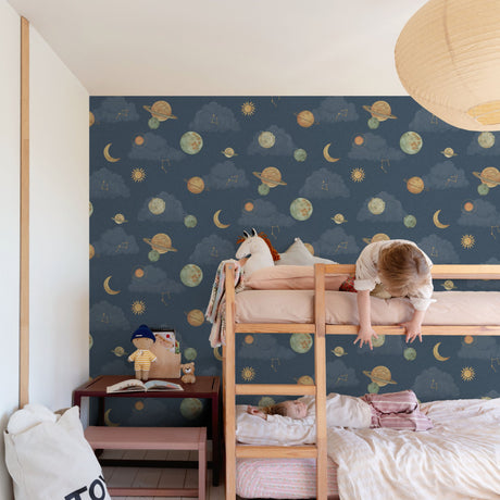 Galerie Little Dreamers Photographic All-over Print Blue Wal