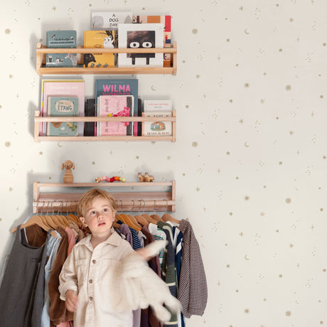 Galerie Little Dreamers Geometric All-over Cream Wallpaper G