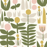 Leah Duncan LDS4578 Yellow A Bit Of Folk Peel & Stick Wallpaper