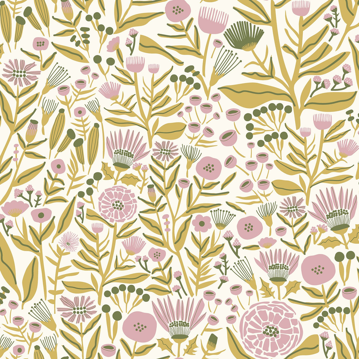 Leah Duncan LDS4587 Yellow Marigold Forest Peel & Stick Wallpaper