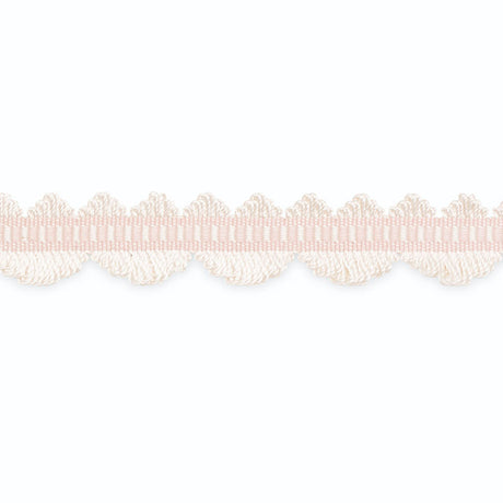 Schumacher LF2020-3 NOELLE LOOP FRINGE in WHITE/BABY PINK Tr