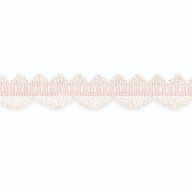 Schumacher LF2020-3 NOELLE LOOP FRINGE in WHITE/BABY PINK Tr