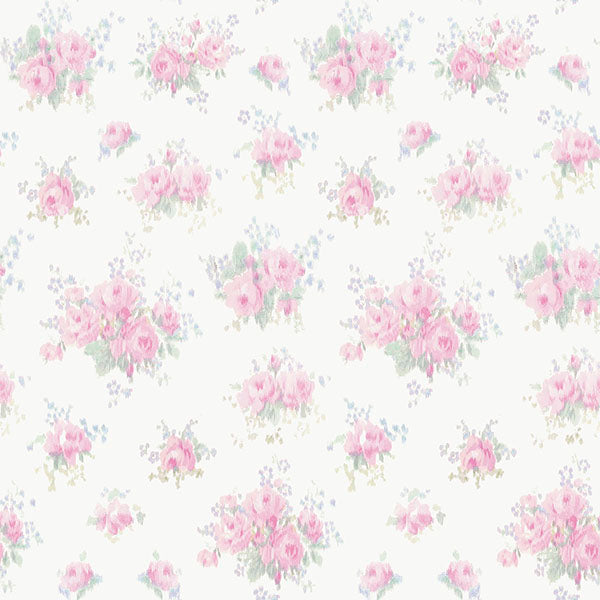 Breezy Ikat Rose Peel & Stick Wallpaper - Thumbnail 3