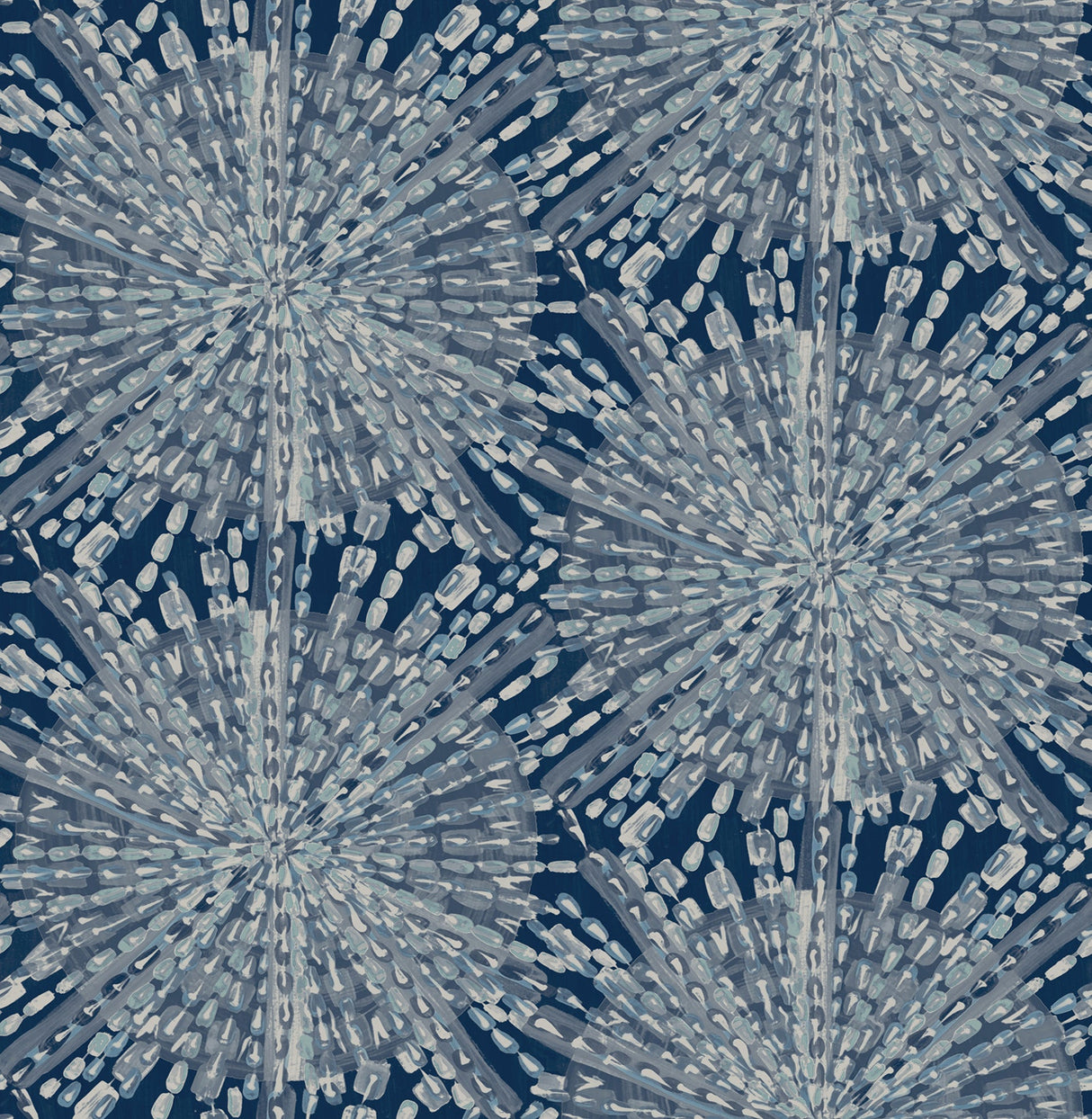 LiLi WhittWhitt LLS4116 Navy Sunburst Peel & Stick Wallpaper