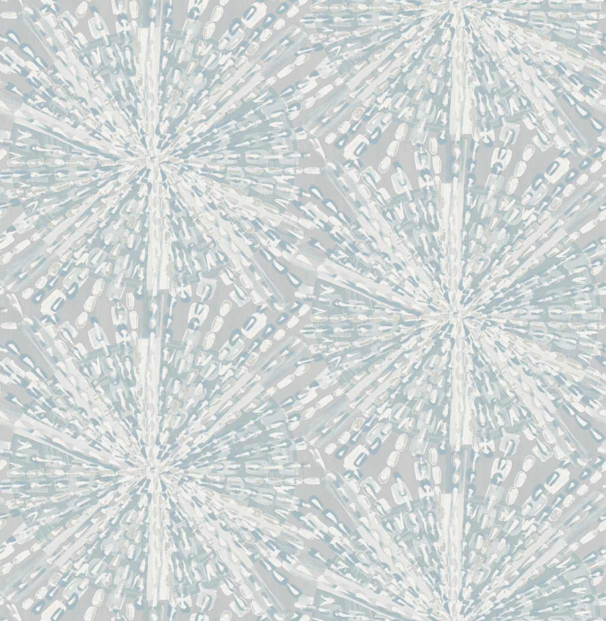 LiLi WhittWhitt LLS4118 Grey Blue Sunburst Peel & Stick Wallpaper