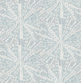 LiLi WhittWhitt LLS4118 Grey Blue Sunburst Peel & Stick Wallpaper