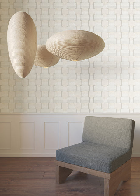 York LM5373 La Broderie Grey Wallpaper