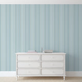 Coloroll M0799 Martinez Blue Striped Wallpaper